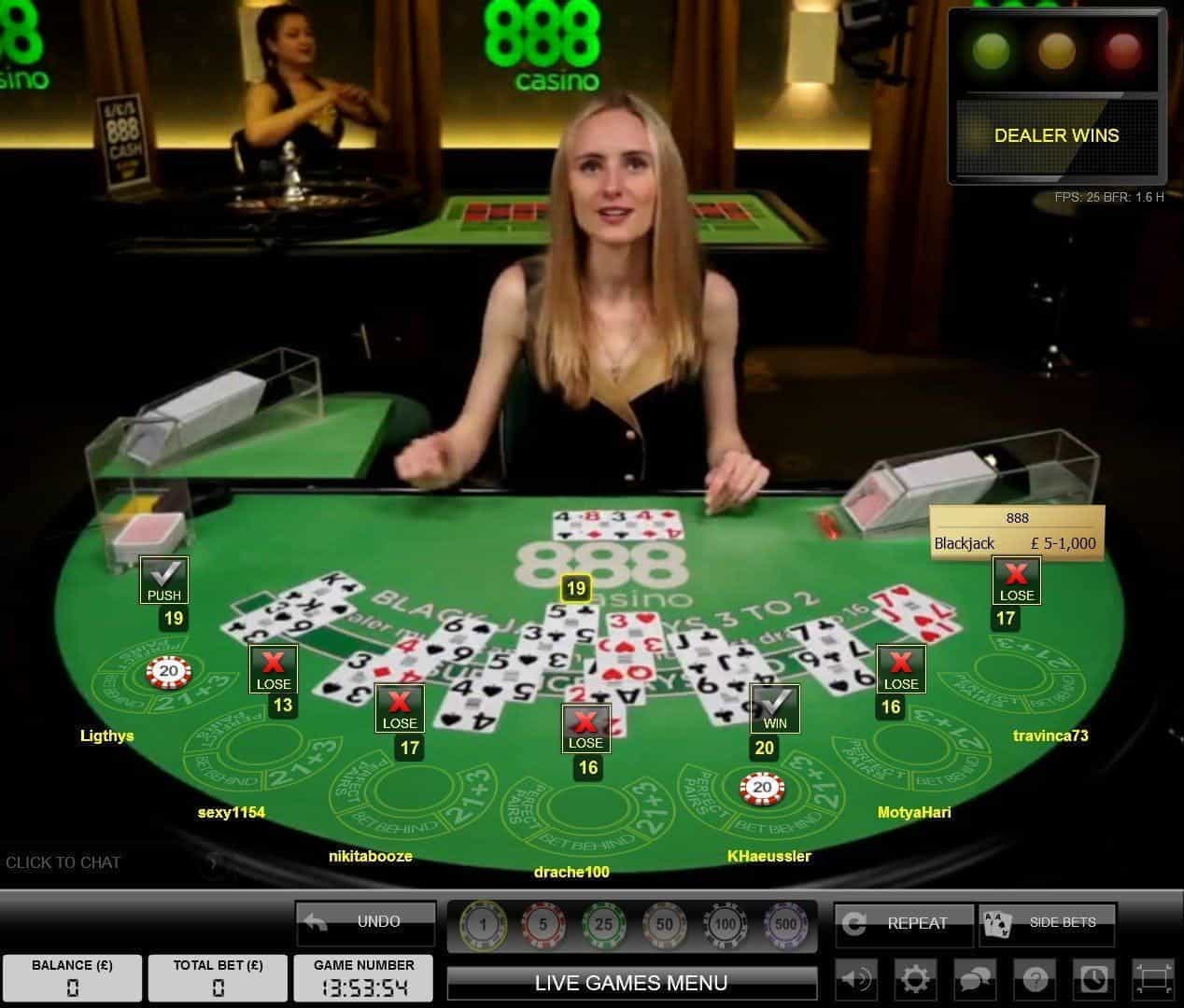 888 Casino Blackjack