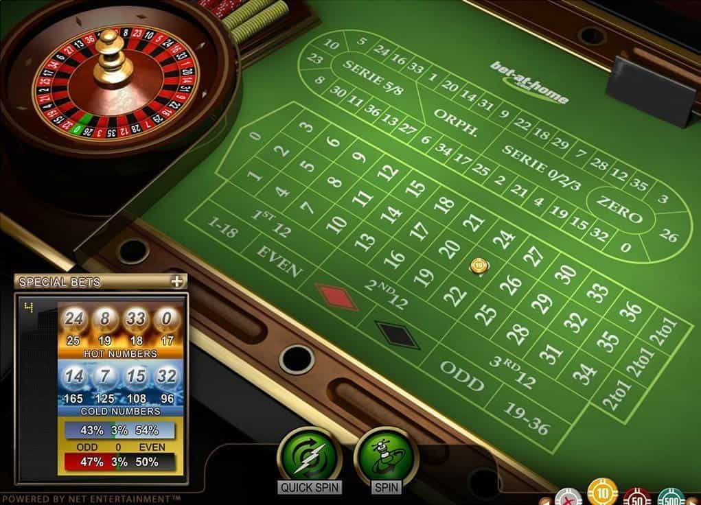 Bet at home roulette